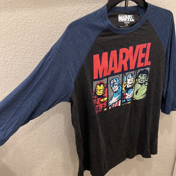 Marvel - 3/4 sleeve baseball tee - size Large - Picture 3 of 5